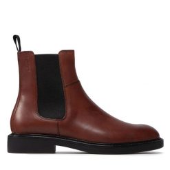 Sztyblety Vagabond Shoemakers. Brązowe botki sznurowane Vagabond Shoemakers, bez wzorów, bez obcasa, bez zapięcia. Za 769.99 zł.
