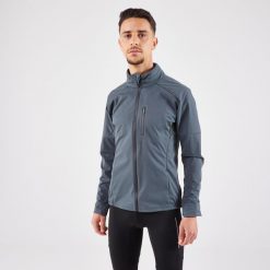 Kurtka do biegania męska Kiprun Run 900 Warm Regul. Zielone kurtki KIPRUN, m, bez wzorów, z materiału, bez kaptura. Za 299.99 zł.