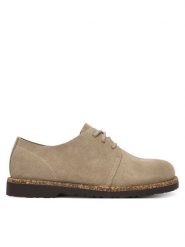 Birkenstock Półbuty Uppsala Low 1029721 Beżowy. Brązowe eleganckie półbuty Birkenstock, bez wzorów, ze skóry, bez obcasa, bez zapięcia. Za 599.99 zł.