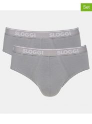 Sloggi Slipy (2 pary) w kolorze szarym rozmiar: S. Szare slipki Sloggi, s, bez wzorów. Za 58.14 zł.