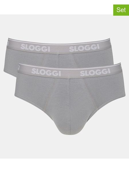 Sloggi Slipy (2 pary) w kolorze szarym rozmiar: S. Szare slipki Sloggi, s, bez wzorów. Za 58.14 zł.
