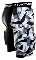 Spodenki ochronne narciarskie snowboardowe unisex X-Factor QBI. Białe odzież kompresyjna X-Factor, l, bez wzorów, z tkaniny, narciarskie. Za 269.00 zł.