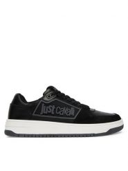 Just Cavalli Sneakersy 80QA3SM1 ZPC09 Czarny. Czarne buty sportowe casual Just Cavalli, bez wzorów, ze skóry, bez zapięcia. Za 795.99 zł.