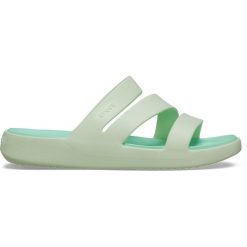 Klapki Dla Dorosłych Crocs Getaway Strappy Sandal. Zielone klapki Crocs, z materiału. Za 159.99 zł.