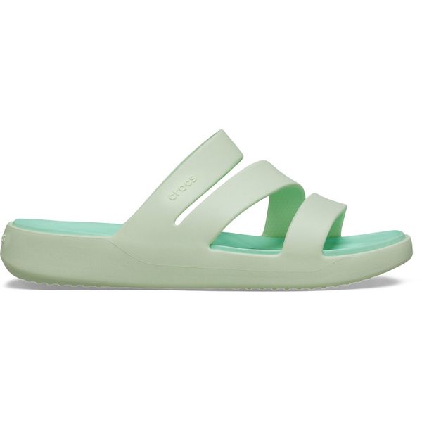 Klapki Dla Dorosłych Crocs Getaway Strappy Sandal. Zielone klapki Crocs, z materiału. Za 159.99 zł.