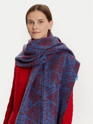 Lacoste Szalik RE0804 Niebieski. Niebieskie szaliki LACOSTE, bez wzorów, z materiału. Za 719.99 zł.
