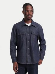 Calvin Klein Jeans Koszula jeansowa LV04RH779G Granatowy Regular Fit. Niebieskie koszule Calvin Klein Jeans, m, bez wzorów, z bawełny, bez kołnierzyka, bez ramiączek. Za 529.99 zł.