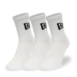 Skarpetki z flagą New Era Crew. Białe skarpety New Era, bez wzorów, z bawełny. Za 128.99 zł.
