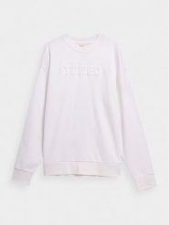 Outhorn Bluza OTHAW23TSWSM0755 Biały Regular Fit. Białe bluzy Outhorn, m, bez wzorów, z bawełny, bez kaptura. Za 99.99 zł.