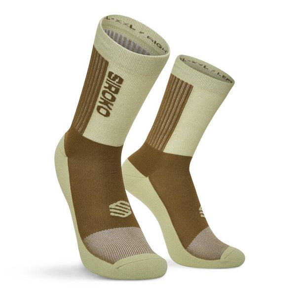 Skarpety rowerowe MTB Kolarstwo Siroko MTB Shred Matcha. Zielone skarpety SIROKO, bez wzorów. Za 71.00 zł.