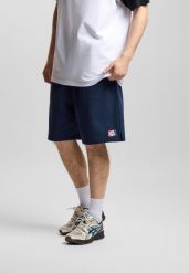 Spodenki dresowe męskie Prosto ST. Niebieskie krótkie spodenki sportowe Prosto., l, z aplikacjami, z bawełny. Za 214.99 zł.