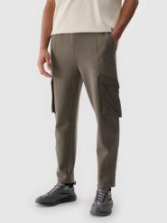 4F Spodnie casual cargo męskie - brązowe 3XL. Brązowe spodnie materiałowe 4F, na co dzień, l, bez wzorów, z bawełny, casualowe. W wyprzedaży za 119.99 zł.