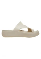 Klapki Dla Dorosłych Crocs Getaway Platform Toe Loopa. Brązowe klapki Crocs, z materiału. Za 199.99 zł.