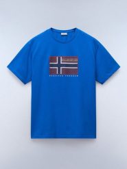 NAPAPIJRY Koszulka "Semiles" w kolorze niebieskim rozmiar: XXL. Niebieskie bezrękawniki NAPAPIJRY, xxl, bez wzorów, z bawełny, bez kołnierzyka, bez ramiączek. Za 105.88 zł.