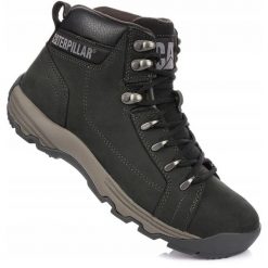 Męskie buty trapery trekkingowe czarne CATERPILLAR CAT. Czarne trekkingi CATerpillar, bez wzorów, bez zapięcia. Za 429.00 zł.
