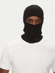 HUGO Czapka Xala 50524591 Czarny. Czarne czapki zimowe Hugo, bez wzorów, z materiału. Za 399.99 zł.