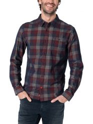 Timezone Koszula w kolorze granatowo-czerwonym rozmiar: L. Czerwone koszule Timezone, l, bez wzorów, bez kołnierzyka, bez ramiączek. Za 100.99 zł.