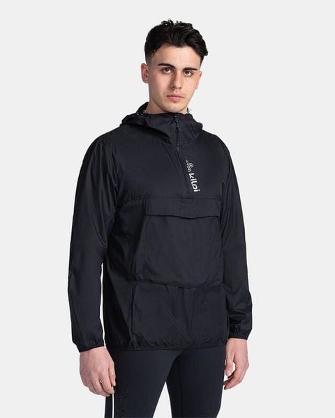 Męska lekka kurtka anorak Kilpi ANORI-M. Czarne kurtki Kilpi, m, bez wzorów, z materiału, z kapturem. Za 422.05 zł.