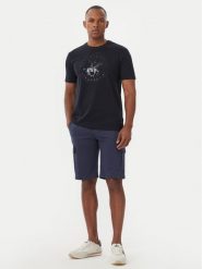 Beverly Hills Polo Club T-Shirt M1546 Granatowy Regular Fit. Niebieskie koszulki polo Beverly Hills Polo Club, m, bez wzorów, z bawełny, bez kołnierzyka, bez ramiączek. Za 279.99 zł.