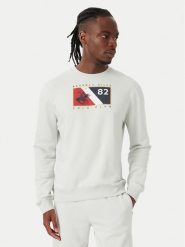 Beverly Hills Polo Club Bluza M6339T Szary jasny Regular Fit. Szare bluzy Beverly Hills Polo Club, m, bez wzorów, z syntetyku, bez kaptura. Za 183.99 zł.