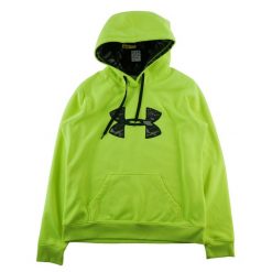 Second life - Under Armour bluza z kapturem męska UA Storm - Stan dobry. Zielone bluzy z kapturem Under Armour, l, bez wzorów, z materiału, z kapturem. Za 85.16 zł.