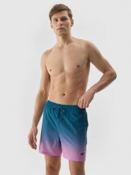 4F Spodenki plażowe męskie - fioletowe 3XL. Fioletowe szorty 4F, m, z aplikacjami, z elastanu, wakacyjne. W wyprzedaży za 59.99 zł.