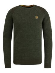 PME Legend Sweter w kolorze ciemnozielonym rozmiar: 3XL. Zielone swetry nierozpinane PME Legend, xl, bez wzorów, z bawełny, bez kołnierzyka, bez ramiączek. Za 279.45 zł.