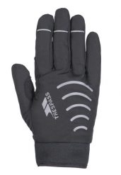 Trespass Crossover - Rękawiczki crossover unisex, czarne. Czarne rękawiczki Trespass, na zimę, bez wzorów, z materiału. Za 186.60 zł.