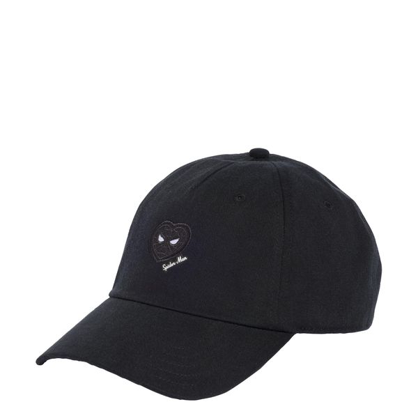Czapka adidas Marvel Spiderman. Czarne czapki z daszkiem Adidas, bez wzorów, z bawełny. Za 119.00 zł.