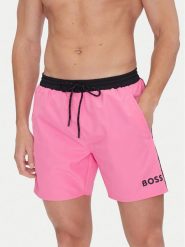 BOSS Szorty kąpielowe Starfish 50514429 Różowy Regular Fit. Czerwone kąpielówki Boss, m, bez wzorów, z syntetyku. Za 169.99 zł.