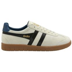 Sneakersy Gola Hurricane. Białe buty sportowe casual Gola, bez wzorów, z zamszu, bez zapięcia. Za 420.50 zł.