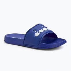 Klapki Diadora Praia. Niebieskie klapki Diadora, z materiału. Za 98.99 zł.