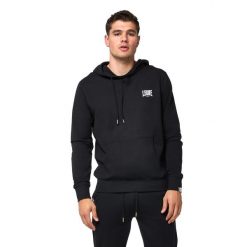 Leone Basic Men's Pull-On Hoodies. Czarne bluzy LEONE 1947 APPAREL, s, bez wzorów, z bawełny, bez kaptura. Za 147.31 zł.
