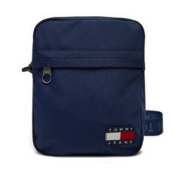 Saszetka Tommy Jeans. Niebieskie saszetki i nerki Tommy Jeans, bez wzorów, z jeansu. Za 159.99 zł.