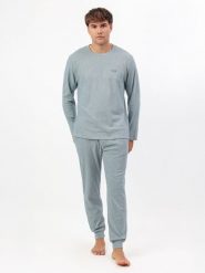 Admas Piżama "Admas home" w kolorze błękitnym rozmiar: M. Niebieskie piżamy admas, m, bez wzorów, z bawełny, bez ramiączek. Za 130.99 zł.