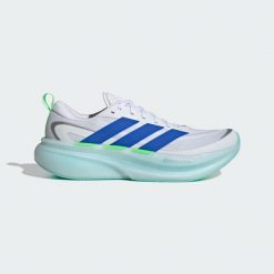 Buty Do Biegania Supernova Glide M. Białe buty do biegania Adidas, bez wzorów, bez zapięcia, do biegania. Za 569.00 zł.
