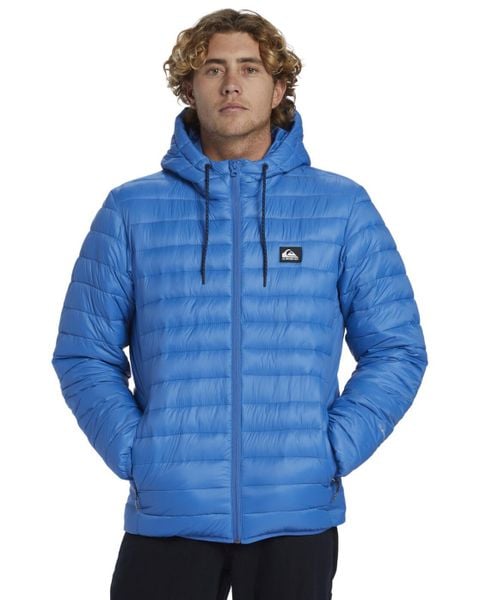 Kurtka ocieplająca dla Mężczyzn SCALY Niebieski. Niebieskie kurtki Quiksilver, m, bez wzorów, z nylonu, bez kaptura. Za 449.00 zł.