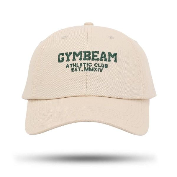 Czapka unisex fitness z daszkiem Athletic Club. Brązowe czapki z daszkiem GYMBEAM, bez wzorów. Za 59.90 zł.