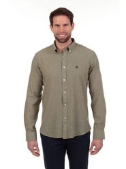 The Time of Bocha Koszula - Regular fit - w kolorze khaki rozmiar: XXL. Brązowe koszule The Time of Bocha, xxl, bez wzorów, bez kołnierzyka, bez ramiączek. Za 173.99 zł.