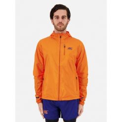 Kurtka przeciwwiatrowa wodoodporna Męska Bieganie MID-ULTRA WINDBREAKER. Brązowe kurtki BODYCROSS, na zimę, m, bez wzorów, bez kaptura. Za 640.99 zł.