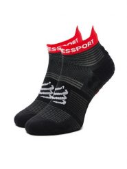Compressport Skarpety Niskie Unisex Pro Racing Socks V4.0 Run Low XU00047B Czarny. Czarne skarpetki sportowe Compressport, bez wzorów, z materiału. Za 79.99 zł.