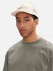 Alpha Industries Czapka z daszkiem Label 106901 Écru. Czapki z daszkiem Alpha Industries, bez wzorów, z bawełny. Za 89.99 zł.