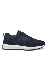 Geox Sneakersy U45GCA 02211 C4064 Granatowy. Niebieskie buty sportowe casual Geox, bez wzorów, z materiału, bez zapięcia. Za 449.99 zł.