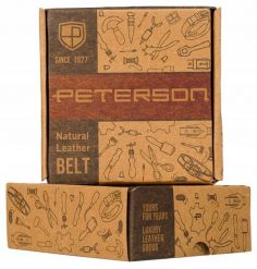 Wąski pasek skórzany Peterson PTN PS-06M czarny. Czarne paski Peterson, bez wzorów, z jeansu. Za 45.59 zł.