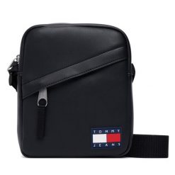 Saszetka Tommy Jeans. Czarne saszetki i nerki Tommy Jeans, bez wzorów, z jeansu. Za 289.99 zł.