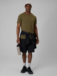 4F Spodenki trekkingowe szybkoschnące męskie - czarne XXL. Czarne szorty 4F, l, bez wzorów, z materiału. Za 199.99 zł.