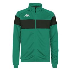 Kurtka z dresu Kappa Dacone. Czarne kurtki Kappa, l, bez wzorów, z dresówki, bez kaptura. Za 183.80 zł.