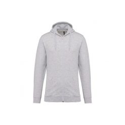 Bluza z kapturem i zamkiem błyskawicznym Kariban. Białe bluzy z kapturem KARIBAN, l, bez wzorów, z bawełny, z kapturem. Za 189.50 zł.