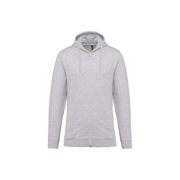 Bluza z kapturem i zamkiem błyskawicznym Kariban. Białe bluzy z kapturem KARIBAN, l, bez wzorów, z bawełny, z kapturem. Za 153.50 zł.