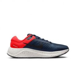Buty do biegania męskie Nike Air Zoom Structure 24. Niebieskie buty do biegania Nike, bez wzorów, z materiału, bez zapięcia, do biegania. Za 778.00 zł.